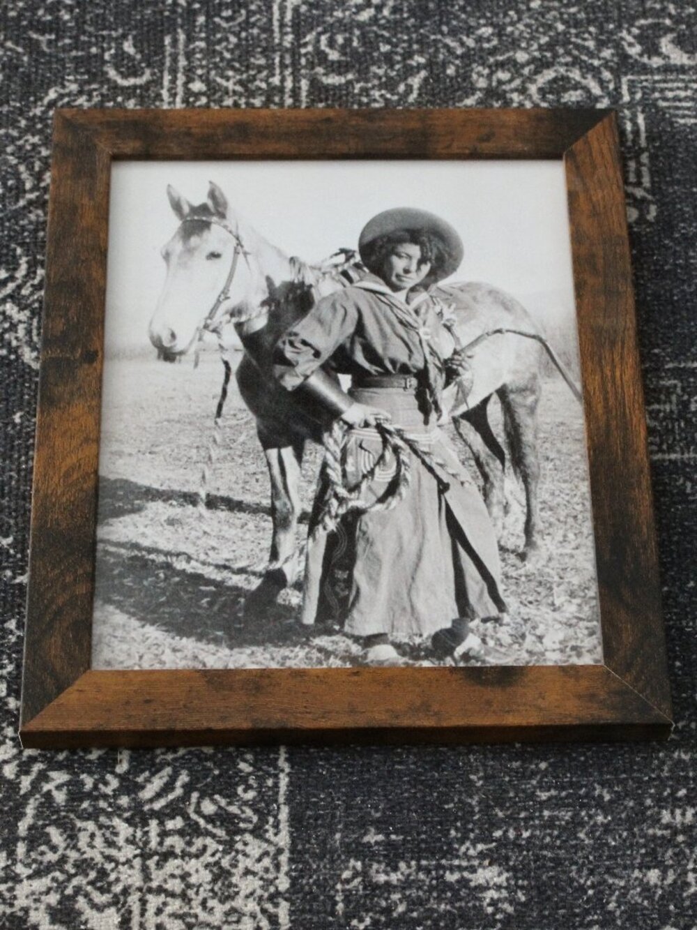 Nellie Brown Cowgirl Horse Photo Print 8x10 Vintage Western Black History Art